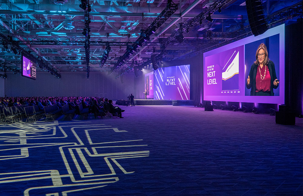 event showcasing led screen technology